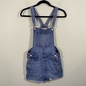 Madewell Women's Blue Denim Adirondack Short Overalls Size XS #K9376